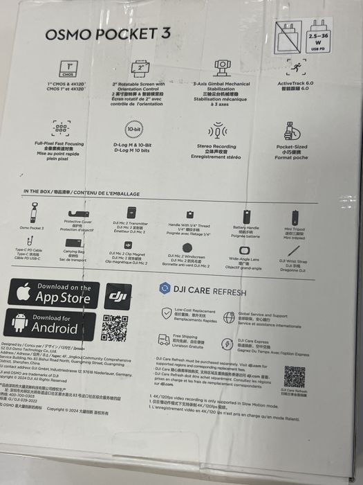 Dji OSMO Pocket 3 Creator Combo , NOU