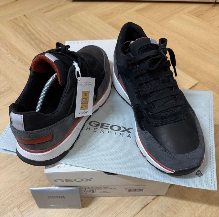 Pantofi Geox U Dolomia A – mărimea 40, culoare Anthracite/Black, în stare foarte bună