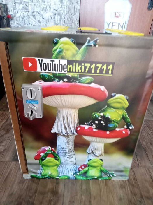 Игра с чук Детски електронен чук Жабки с монети  атракционен чук