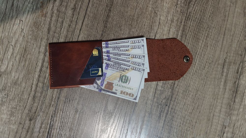 Кошелек мужской | Портмоне | Ручная работа | Кошелек кожаный