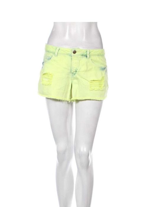 S/M Дамски неонови къси дънкови панталони