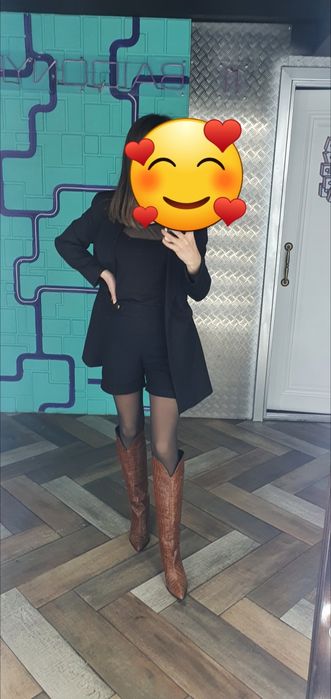 Продам натуральные сапоги чулки под питона