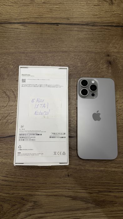 iphone 16 Pro Max 1 Tb на гарантии