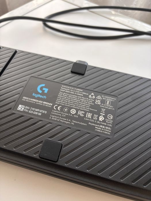 Механична клавиатура Logitech G 512 Carbon, GX Brown Tactile, RGB