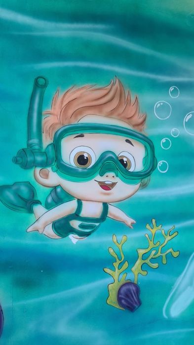 Роспись стен, художник Актобе