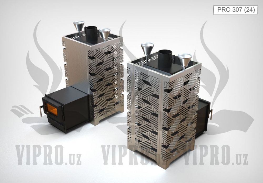 Печь для бани,сауны «PRO-307», печь с закрытой каменкой,сауна,баня