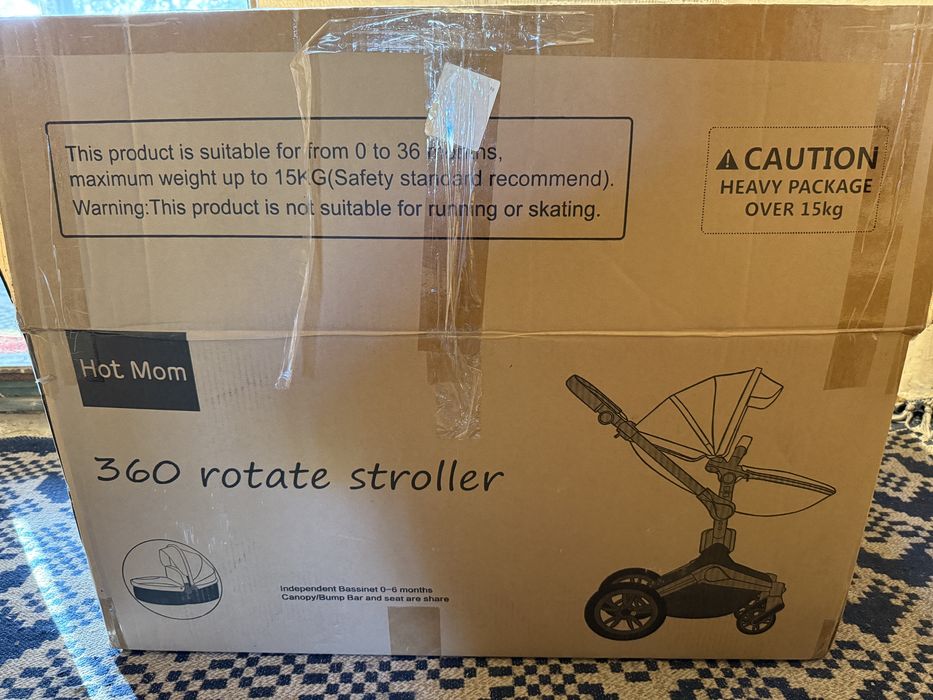 Carucior 360 2in1 hot mom maro