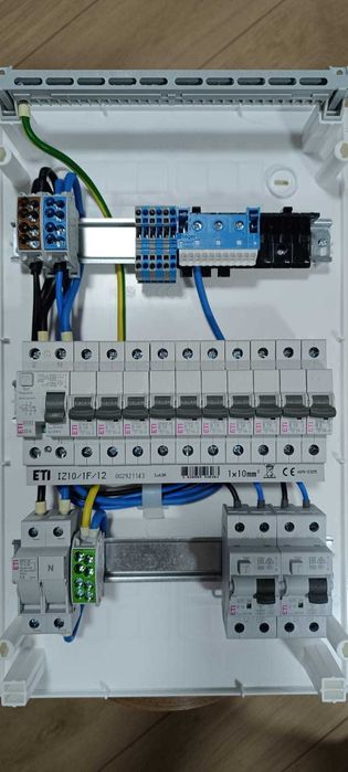 Tablou electric monofazat  aparent 36 module ETI usa transparenta (tabloul este pregatit de montaj)