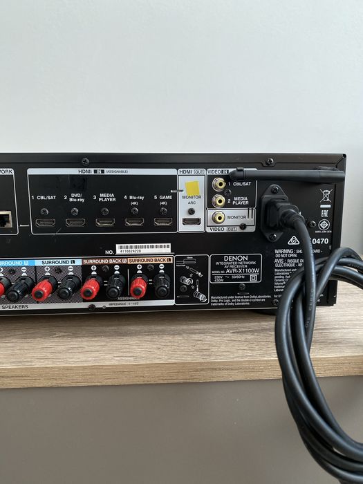 DENON AVR-X1100W- 7X120W- 4K USB WiFi Bluetooth hdmi усилвател ресивър