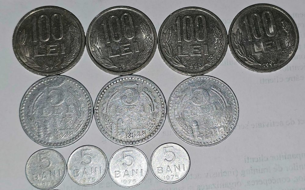 Monede romanesti - 23 buc. - intre 1960 si 1995