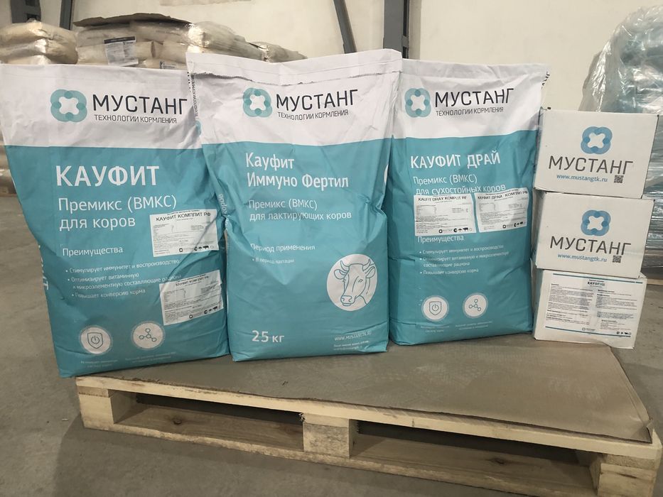Премиксы корма и кормовые добавки от производителя МУСТАНГ ТК