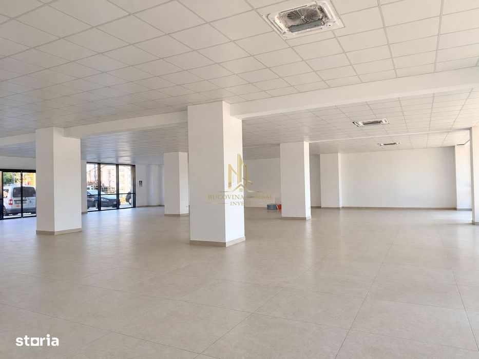 Spațiu comercial nou, 493.4 mp, vitrină 20 m, Suceava, zona Obcini
