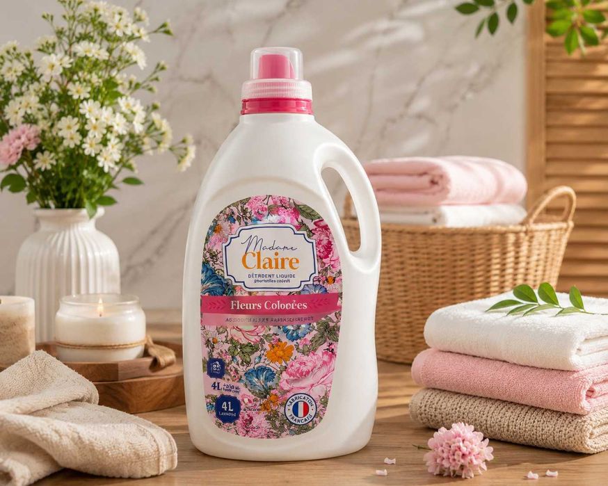 Detergent Madame Claire 4L+250ml CADOU – parfum intens și haine fresh