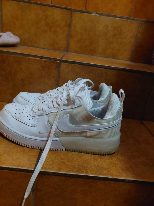 air force 1 react triple white low marimea 43