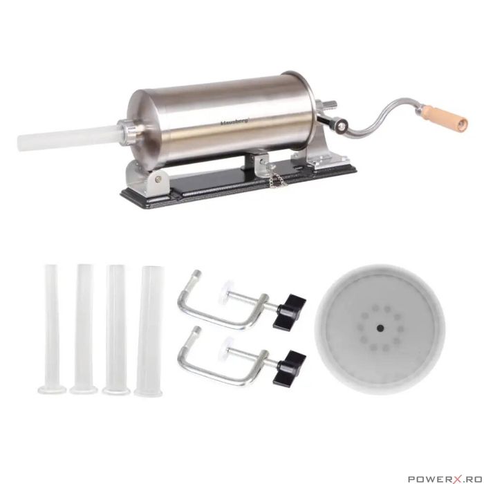 Masina manuala pentru umplut carnati, otel inoxidabil, capacitate 3