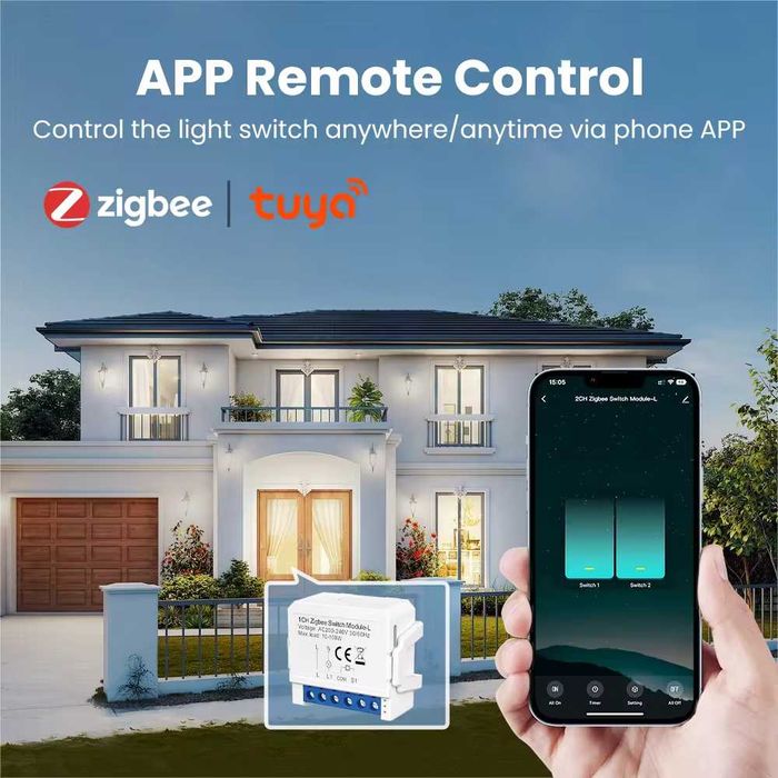 AVATTO LZWSM16 Zigbee модул ∎ БЕЗ НУЛА ∎ за осветление 1|2|3 канала