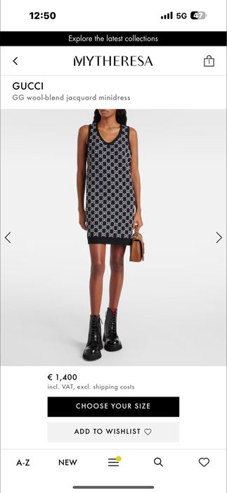 Rochie scurta GUCCI tricotata noua