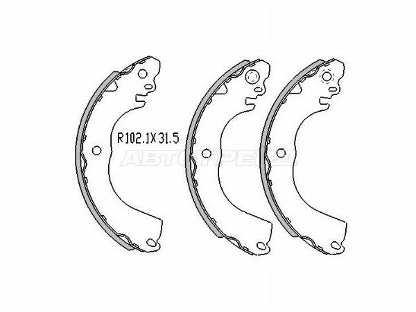 Колодки тормозные Nissan Tiida