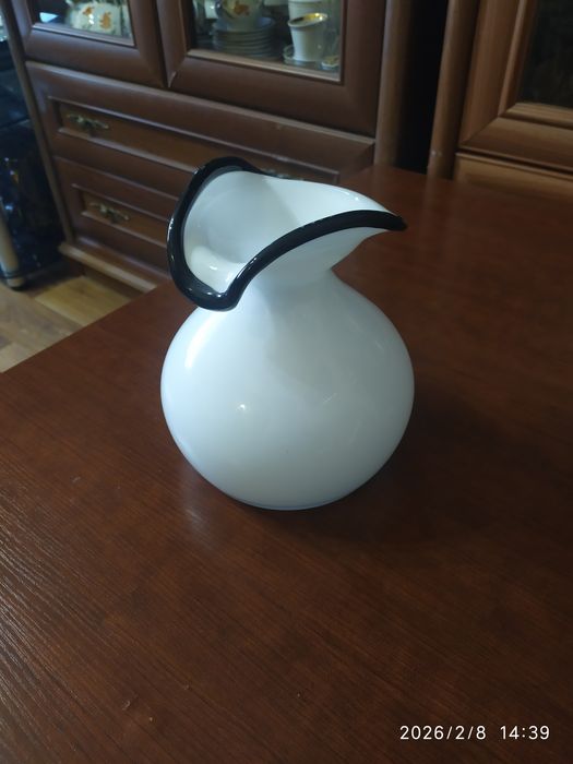 Рубиновая хрустальная ваза СССР .