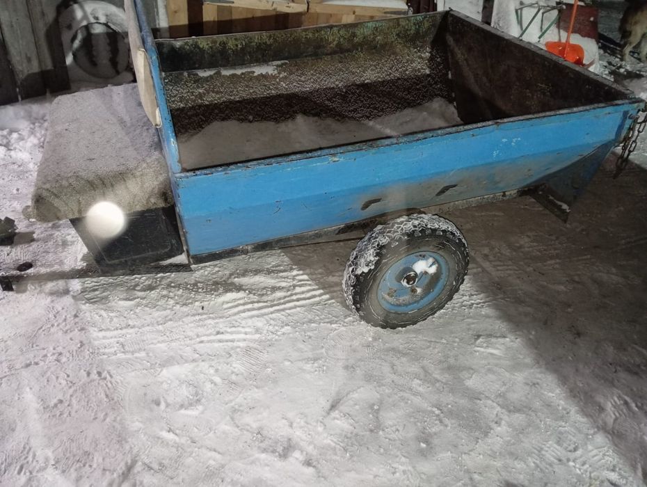 Мотоблок мтз05 с прицепом