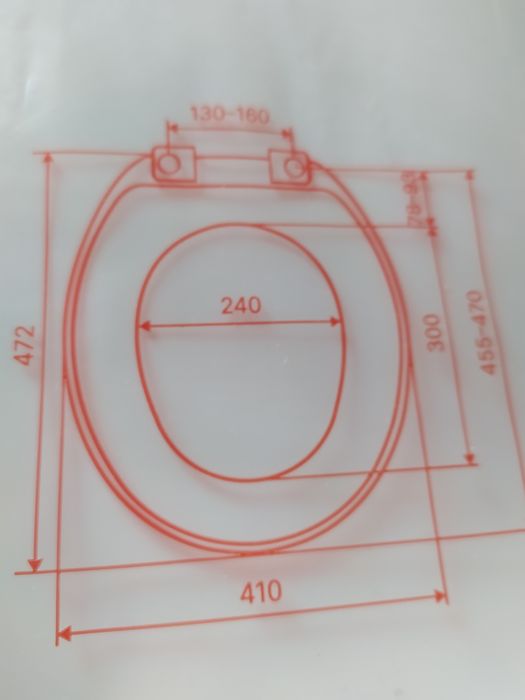 Дъска за тоал. чиния 2 бр--Toilet Seat Livarno-р--ри37-5.2-45.5 см--нова  .