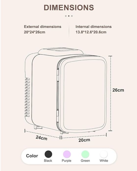 НОВ мини хладилник на 12в и на 220в