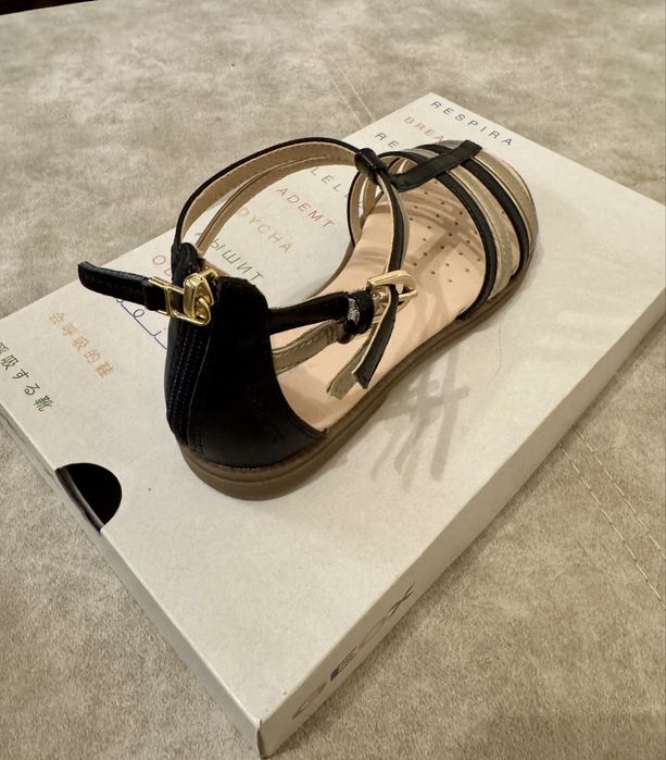 Детски сандали Geox Karly black/platinum