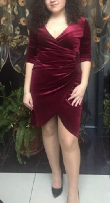 Rochie eleganta, din catifea elastică