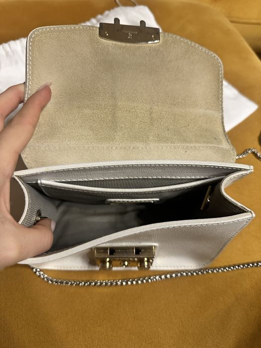 Furla Mini Metropolis, бяла