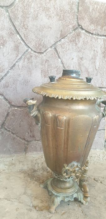 Самовар латунный