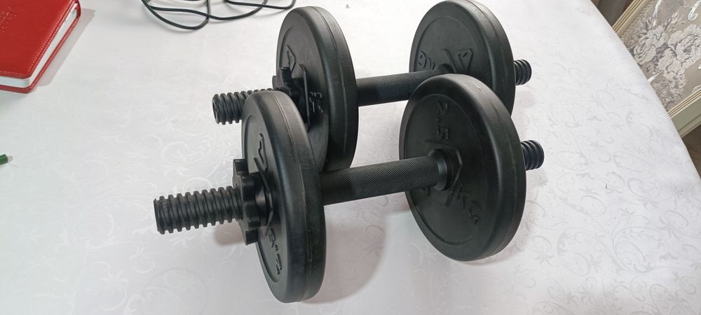Гантели две 6+6кг Торнео разборные