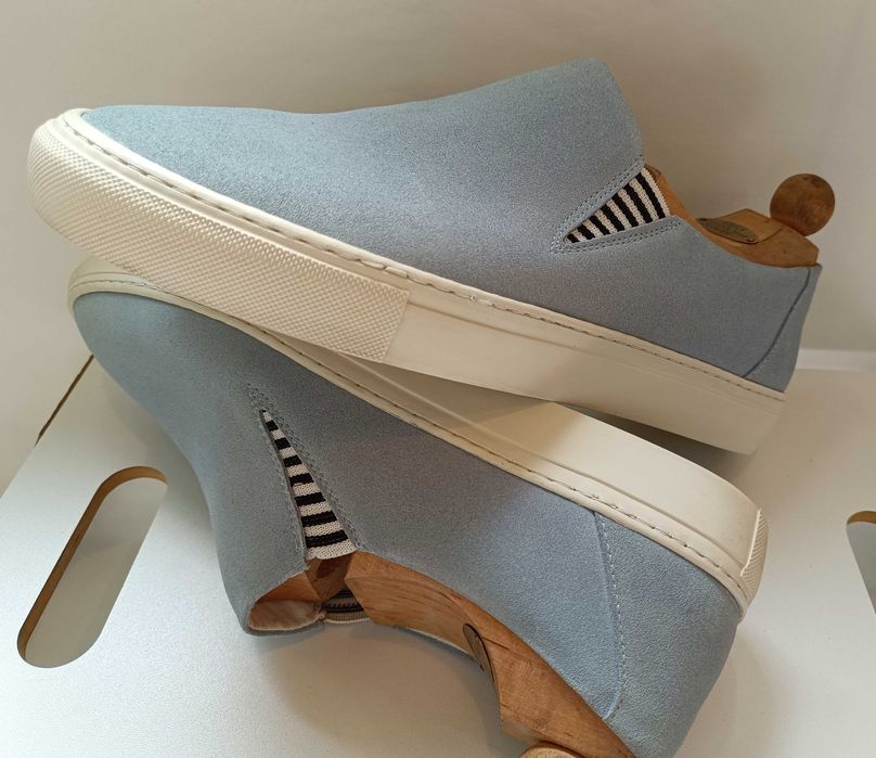 Pantofi sport casual 44 mocasini slip on Kiomi piele naturala moale