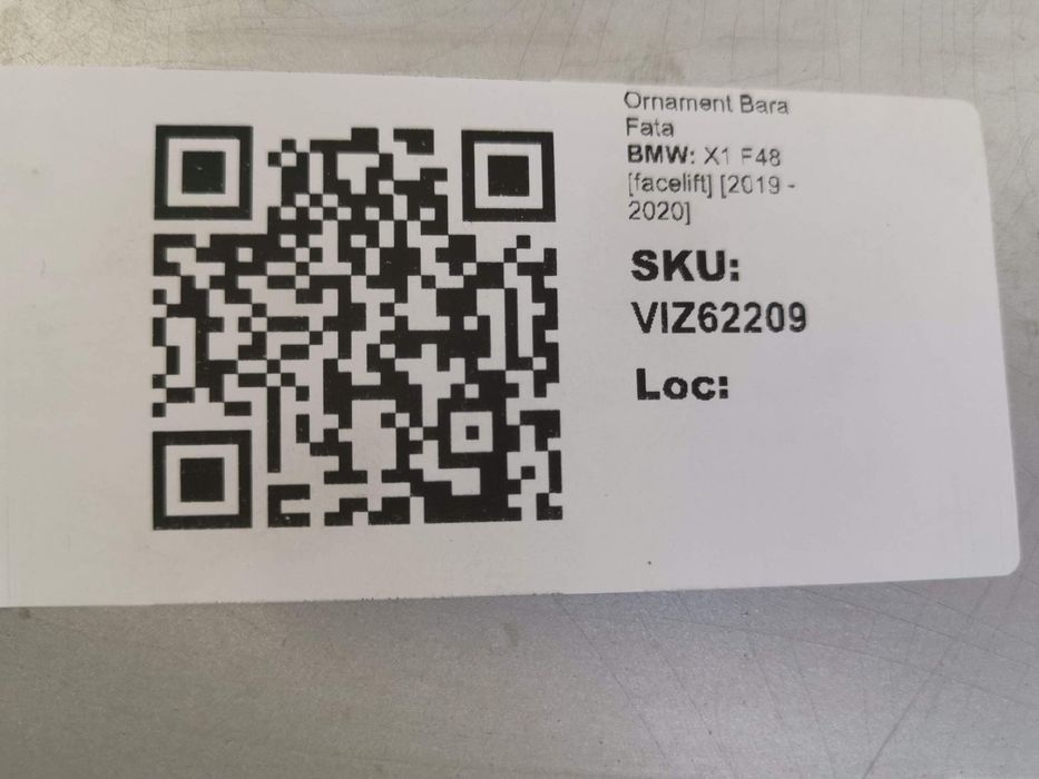 Орнамент Предна Броня БМВ Х1 / BMW X1 F48 [фейслифт] [ - ] Оригинален