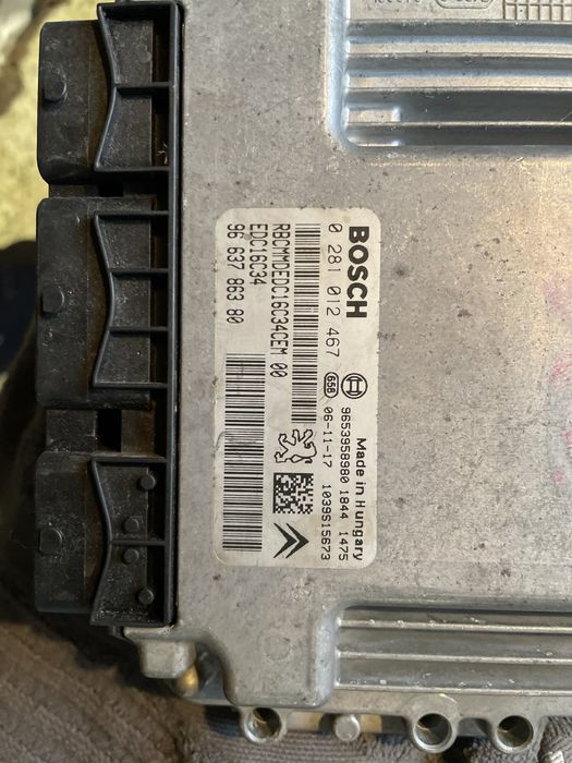 Компютър/Двигател/Peugeot 207/Пежо 207/ 1.6HDi/90k.c./9HX/