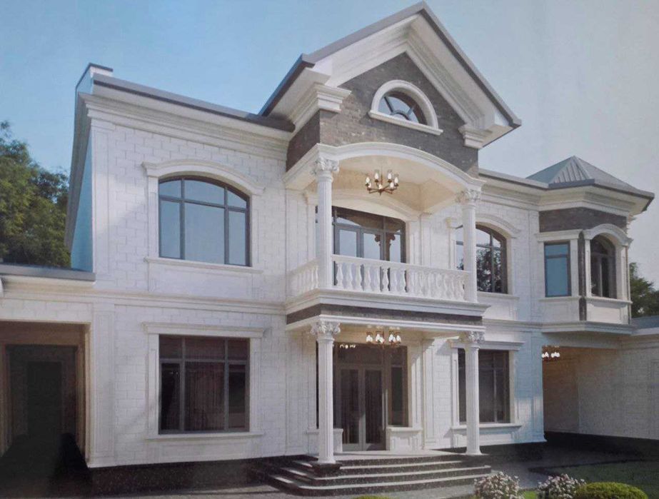 Евродом в Элитной махалле, Кибрай, 6-соток, 2 уровня, 450 м2, 7 комнат