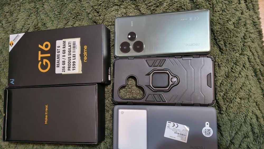 Telefon mobil realme GT6, 8GB RAM, 256GB, 5G, Razor Green