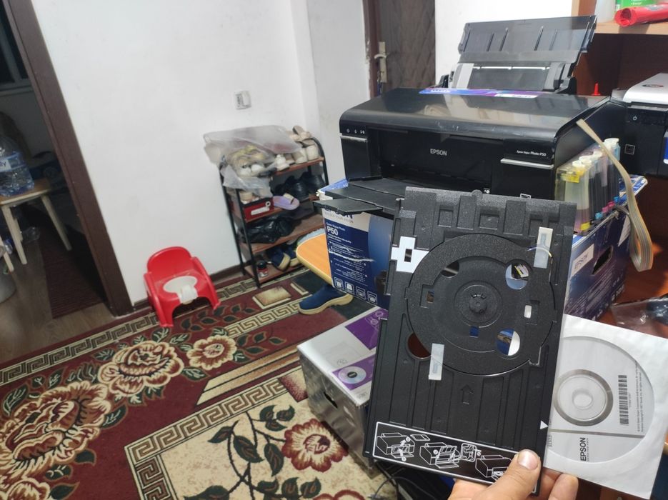 Epson P 50 yangi 1000 ta chiqargan 6 ta rangli karopka dakument idial