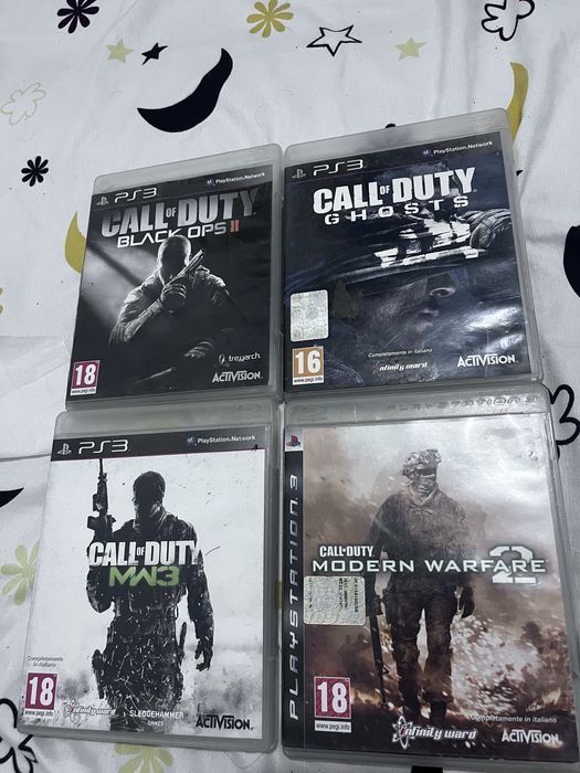 Vând 4 jocuri pentru Ps 3 CALL of DUTY