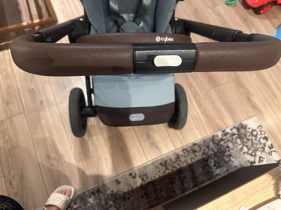 Cybex balios s lux + Cybex cloud q + адаптери + cybex зимен чувал