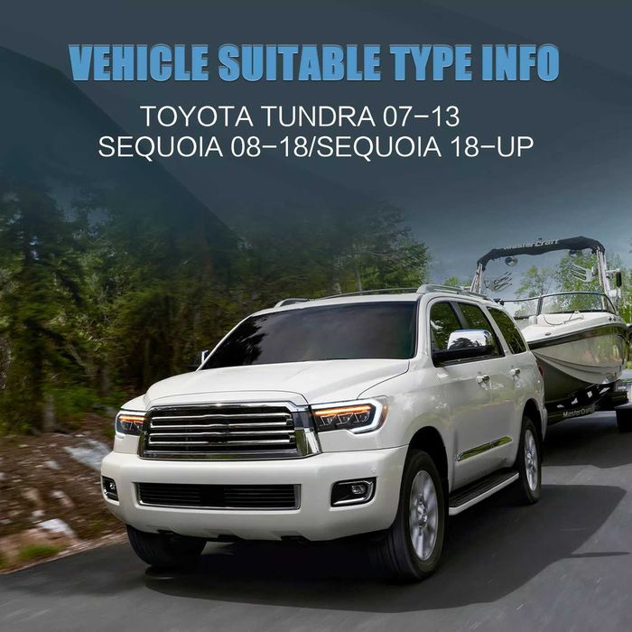 Комплект LED фарове за Toyota Sequoia 2008-2020 и Tundra 2007-2013