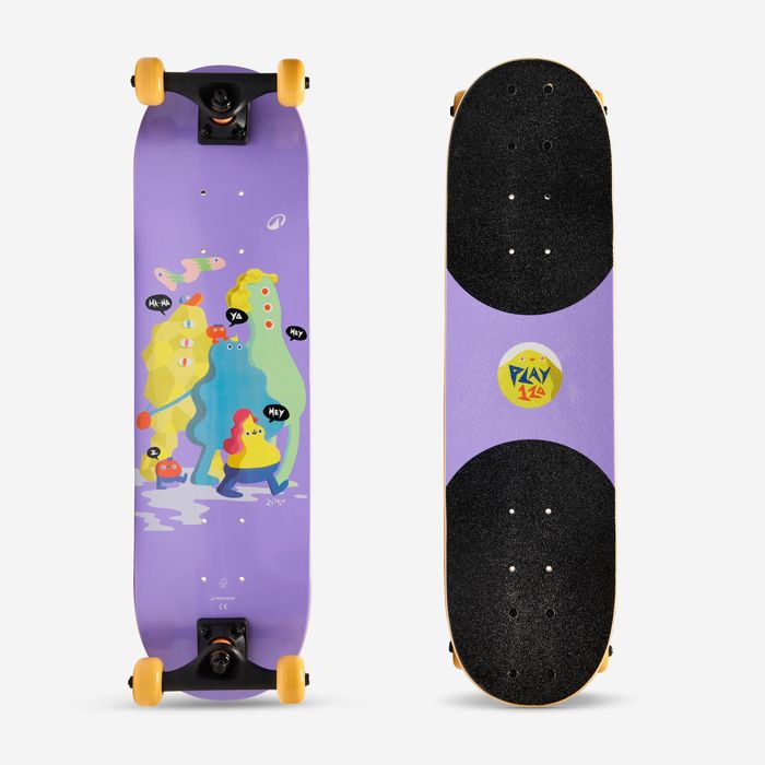 Skateboard Play 120 Friends Copii 3-7 ani - produs resigilat Decathlon
