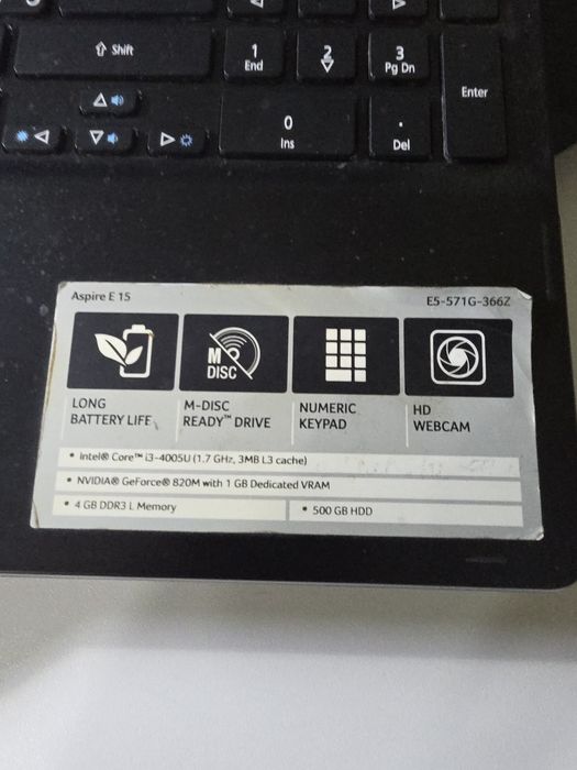 Ноутбук Acer Aspire E5-571G-366Z
