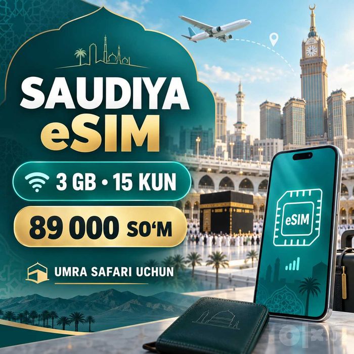 eSIM Saudiya / Саудовская Аравия — 3 GB, 15 kun, Umra