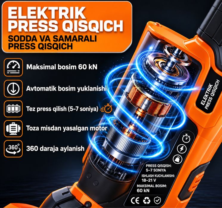 Elektrik Press Qisqich
