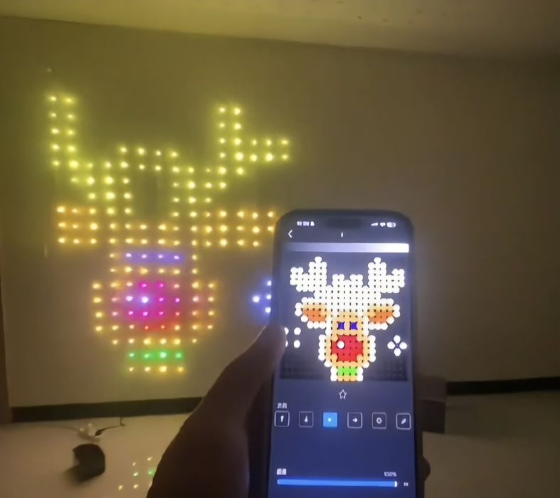 Умная гирлянда занавес RGB 2×2м