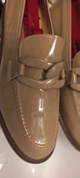 Mocasini-Loaferi din piele lacuita Mannori,37,5