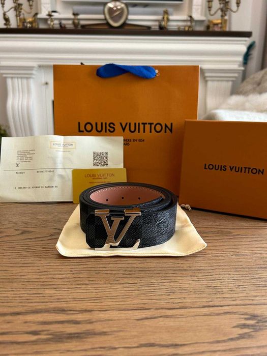 Curea Louis Vuitton  Damier Graphite, nouă, reversibilă