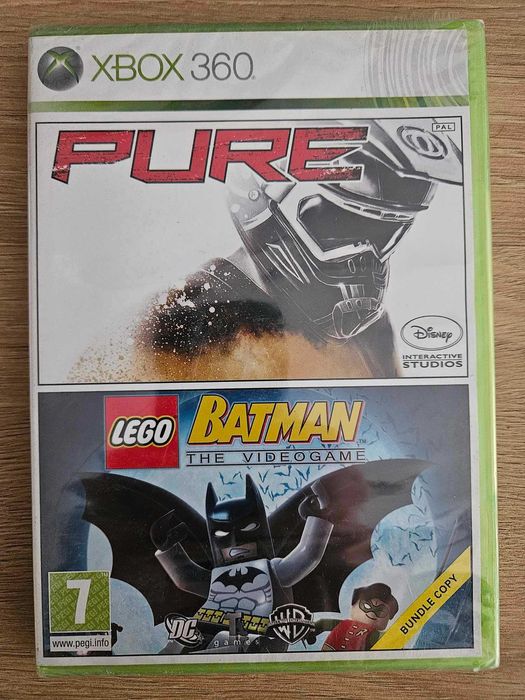 +Гаранция! НОВА! Xbox 360 игра, 2 игри в 1. Lego Batman и Pure