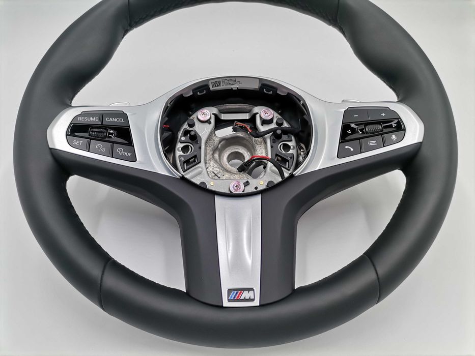 Нов M Sport Черен Кожен Волан BMW X5 G05 X6 G06 X7 G07 Facelift