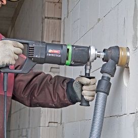 Сухое алмазное бурение